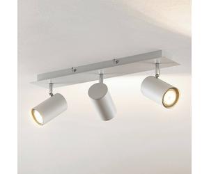 Downlight Joffrey de Lindby, 49 cm, blanco, 3 luces, GU10