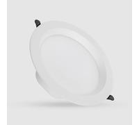 LEDKIA LIGHTING Downlight LED 24W Circular LUX CRI90 Corte Ø 200 mm IP44 No Flicker 2700K Blanco Cálido