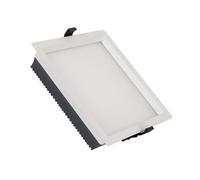 Downlight LED 30W Cuadrado Aero 130 lm/W Microprismático Corte 210x210 mm