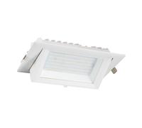LEDKIA LIGHTING Downlight LED 60W Rectangular Direccionable 130lm/W Corte 210x125 mm 3000K Blanco Cálido