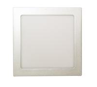 Downlight led de superficie, cuadrado plata, 18 w 81.640/c/p/dia elec