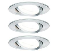 Downlight LED empotrable Nova Orientable 3 Step Dim (6,5 W, Aluminio, Blanco cálido, 3 ud.)