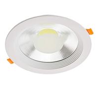 Downlight LED JANDEI 20W COB 1800 lm 6000K IP44 aluminio blanco