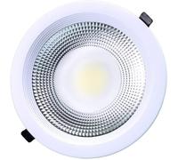Downlight LED JANDEI COB 30W 3000K 2200Lm Blanco IP44 Driver Externo Encastrable