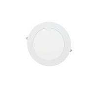 Downlight LED redondo 18W, fabricado en aluminio, ideal para iluminación eficiente en interiores y espacios comerciales.