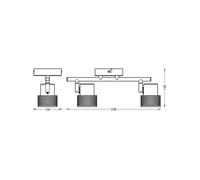 Downlight OSRAM CORK, blanco, 2 focos, GU10-LED, 927, atenuable