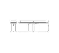 Downlight OSRAM MERCURY, blanco, 2 focos GU10-LED atenuable