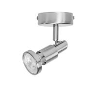 Downlight OSRAM, plateado, metal, 1 luz GU10 LED 2700 K True