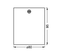 Downlight OSRAM SQUARE, negro, 8 x 8 cm, metal, GU10 True