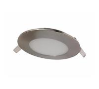 Downlight Panel LED extra plano redondo aluminio 6 W - blanco frío 6000 K - 8000 K