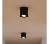 Downlight ROUND de OSRAM, negro, Ø 8 cm, metal, GU10