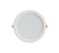 Downlight Silver Electronics Blanco 24 W Circular Empotrable