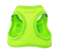 Downtown Pet Supply Arnés Ajustable para Perro sin tirones, con Chaleco Acolchado, fácil de Poner en Perros pequeños, medianos y Grandes (Amarillo atómico, XXS)