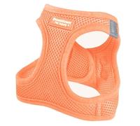 Downtown Pet Supply Arnés para perros grandes, ajustable, a prueba de escapes, con ribete reflectante, tela de malla acolchada de secado rápido, para todo tipo de clima, mandarina, L