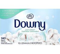 Downy Suavizante de tela secadora, algodón fresco, Sábanas secadoras, 1