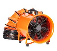 DowPie Extractor portátil, Ventilador Industrial para ventilación de talleres, Obras y áticos, conducto Plegable de 5 m, clasificación IP44 y protección térmica integrada. 13.78in-110V