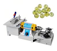 DowPie Mini Amoladora pulidora de Sierra de Mesa, pulidora de Joyas de 220 V con Dispositivo de reducción de Ruido, Ideal para carpintería, Tallado de Jade y Manualidades. StandardSet