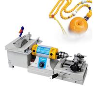 DowPie Pulidora de Joyas Profesional de 220 V, Sierra de Mesa multifunción, Equipo lapidario con Accesorios completos para Cortar, pulir, taladrar y tallar. StandardSet