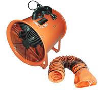 DowPie Ventilador Industrial de Alta Velocidad para cabinas de Pintura, Ideal para ventilación en Plantas de fabricación pequeñas, conducto Flexible de 5 m, clasificación IP44 11.81in-220V