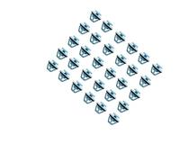 DowraP 30 Uds. Clips de moldura for Guardabarros, Puerta basculante y moldura Exterior, Accesorios de Clip for Coche y camión