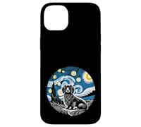 Doxie de pelo largo Dachshund - Van Gogh Starry Night Style Carcasa para iPhone 14 Plus