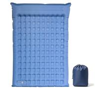 DoXtreme Colchoneta doble para 2 personas, 195 x 134 cm, perfecta para parejas y familias, camping familiar, festivales y cama de invitados, 10 cm de grosor, función de inflado