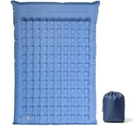 DoXtreme Materassino Matelas de Camping Autogonflant Ultraléger 2 Personnes, Gonflable Matelas Cámping Avec Oreiller, Pompe à Pied Intégrée, Camping Matériel Portable pour Plage, Voyage, Randonnée