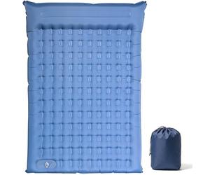 DoXtreme Materassino Matelas de Camping Autogonflant Ultraléger 2 Personnes, Gonflable Matelas Cámping Avec Oreiller, Pompe à Pied Intégrée, Camping Matériel Portable pour Plage, Voyage, Randonnée
