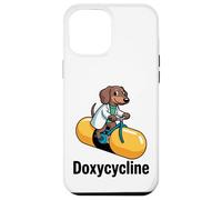 Doxycycline Funny Dachshund Farmacéutico Carcasa para iPhone 12 Pro MAX
