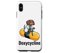 Doxycycline Funny Dachshund Farmacéutico Carcasa para iPhone XS MAX