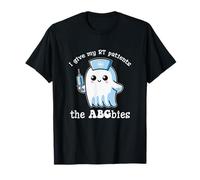 Doy a mis pacientes RT el fantasma de la enfermera de Halloween ABGbies Camiseta