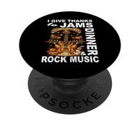 DOY Gracias A JAMS, Cena & Rock Music Guitarrista músico PopSockets PopGrip Adhesivo