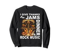 DOY Gracias A JAMS, Cena & Rock Music Guitarrista músico Sudadera