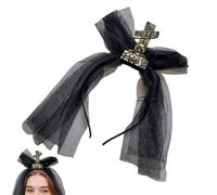 doyandader Bandanas Halloween - Diadema gótica con visita | Accesorio de disfraz de terror para carnaval, bailes de máscaras Cosplay