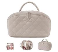 doyandader Bolsa De Maquillaje,Bolso Impermeable De Gran Capacidad,Estuche de Maquillaje para Viaje | para Viaje Cumpleaños Día de la Madre Bodas Pinceles Paletas Lápiz Labial Cuidado de la