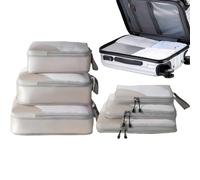 doyandader Bolsas De Compresión Para Viaje | Organizadores Equipaje Bolsas De Compresión Viaje,Organizador de Maleta 6 Piezas para Ropa Zapatos Mantas Edredón Vacaciones Avión