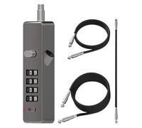 doyandader Cable de bloqueo de alambre, candado de combinación de 4 dígitos para maleta, equipaje, armario, taquilla y casco