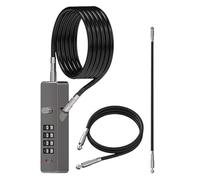 doyandader Cable de Seguridad con Candado | Candados de Seguridad | Accesorios Para Ciclismo Cadena De Combinación 4 Dígitos Para Casco Armario Maleta Valla Equipaje De Viaje Taquilla De Gimnasio