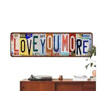 doyandader Cartel de metal Love You More con texto en alemán «Ich liebe Dich mehr Wanddekoration Ich liebe Dich mehr Wandschild Rustikal Ich liebe Dich mehr Wandschild | für Zuhause WohnwohnWohnzimmer