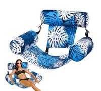 Doyandader Flotadores Adulto Piscina | Flotador De Baño Del Sol Para Piscina | Hamaca Colchón Flotante Con Patrón Vegetal para Uso Exterior Camping Playa Lago Jardín Y Vacaciones