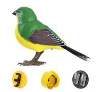 doyandader Juguete De Pájaro para Niños - Pájaro Eléctrico Cantor - Juguete Interactivo Sensorial Realista para Decoración de Escritorio Biblioteca Centro de Actividades Sala