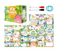 doyandader Tarjetas De Control del Lápiz para Escritura,Cuaderno Interactivo De Escritura - Tarjetas De Entrenamiento De con Control del Lápiz para Niños | para Niños De 2 A 6 Años