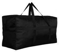 DoYiKe Bolsa de Almacenamiento Extra Grande con Cremalleras y Asas, Bolsa de Almacenamiento Grande de Gran Capacidad Resistente para Viajes, Black, Large - 35" X 11" X 18"
