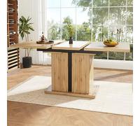 Doyisy Mesa de comedor extensible (119 - 158,5 x 80 cm), mesa de comedor extensible, mesa de cocina que ahorra espacio, se puede ampliar a 119 - 158,5 cm con la ayuda de paneles interiores (119-158,5