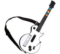 DOYO Controlador de guitarra inalámbrico desmontable para consola Wii, compatible con Guitar Hero y Rock Band, color blanco