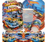 Doyomtoy ¡Cumpleaños Fiesta de Coches de Carrera Vajilla para 20 Invitados