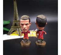 Doyomtoy Decoraciones de Resina de Estrellas de fútbol para decoración de Tartas, salón, Oficina, muñecos de Coche, Estrellas de fútbol Messi, Ronaldo, Harland, Kroos