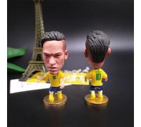 Doyomtoy Decoraciones de Resina de Estrellas de fútbol para decoración de Tartas, salón, Oficina, muñecos de Coche, Estrellas de fútbol Messi, Ronaldo, Harland, Kroos