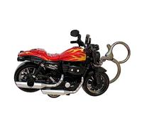 Doyomtoy Llavero hip-hop trendy moto Harley, simulación de moto Harley, llavero personalizado, colgante decorativo, regalo, coleccionable.…