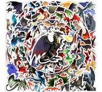 Doyomtoy Pegatinas de graffiti de dragón, 100 unidades de pegatinas impermeables de PVC, diseño de dragón, bricolaje para coche, portátil, teléfono y más